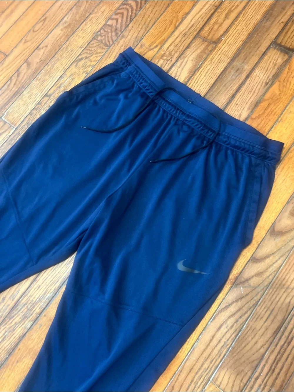 Nike Dri-Fit Navy Blue Training Pants Fleece Sweatpants Joggers Men's XXL